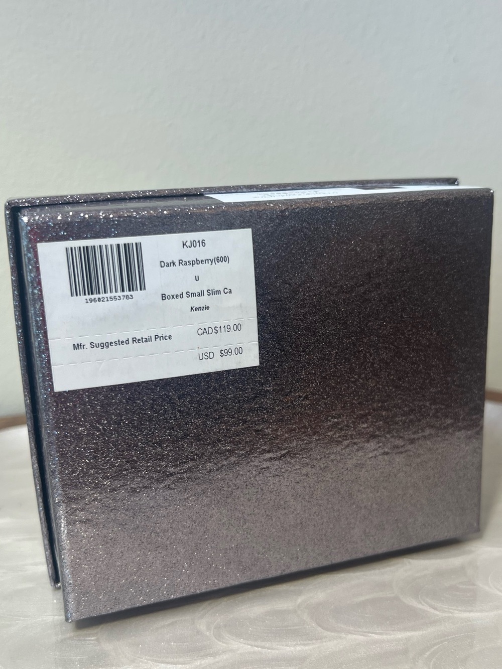 Kate Spade Kenzie Patent Slim Card Holder Dark Raspberry NIB - Picture 12 of 14